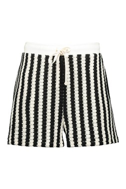 Black White Crochet Co Ord