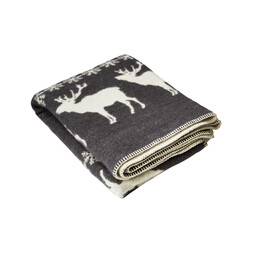 Grey Reindeer Blanket